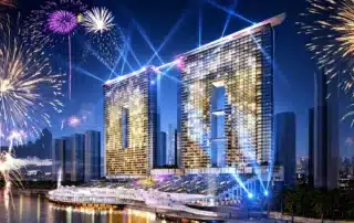 Sun Galaxy Complex rực rỡ trong đêm hội pháo hoa DIFF, sở hữu tầm nhìn trực diện và khán đài 20.000 chỗ ngồi bên sông Hàn