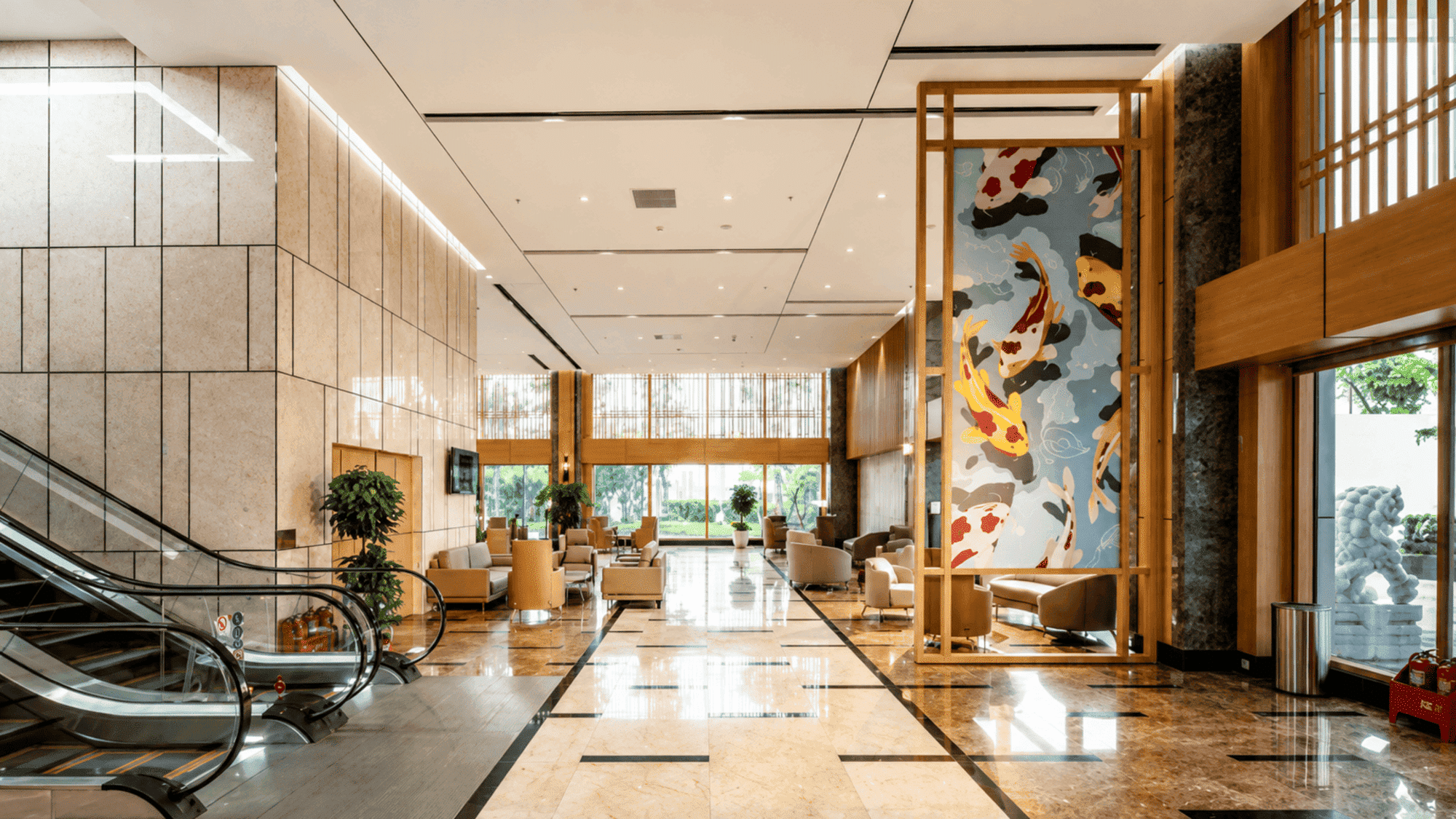 VIP Lounge tinh tế với thiết kế sang trọng và dịch vụ đặc quyền, là không gian riêng tư lý tưởng để tiếp đón đối tác cao cấp và thư giãn đỉnh cao.