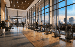Phòng Gym hiện đại trang bị máy móc tân tiến cùng tầm nhìn thoáng đãng, mang đến trải nghiệm rèn luyện thể lực và tái tạo năng lượng đỉnh cao mỗi ngày.